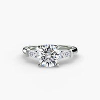 Three-Stone Ring (Baguette Side Stones)