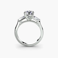 Three-Stone Ring (Baguette Side Stones)
