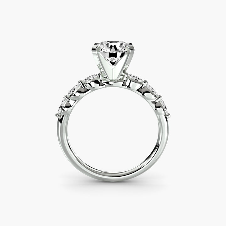 The Floral Accent Solitaire