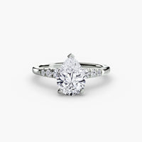 Solitaire with Shoulder Accents