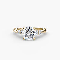 Solitaire with Shoulder Accents 2