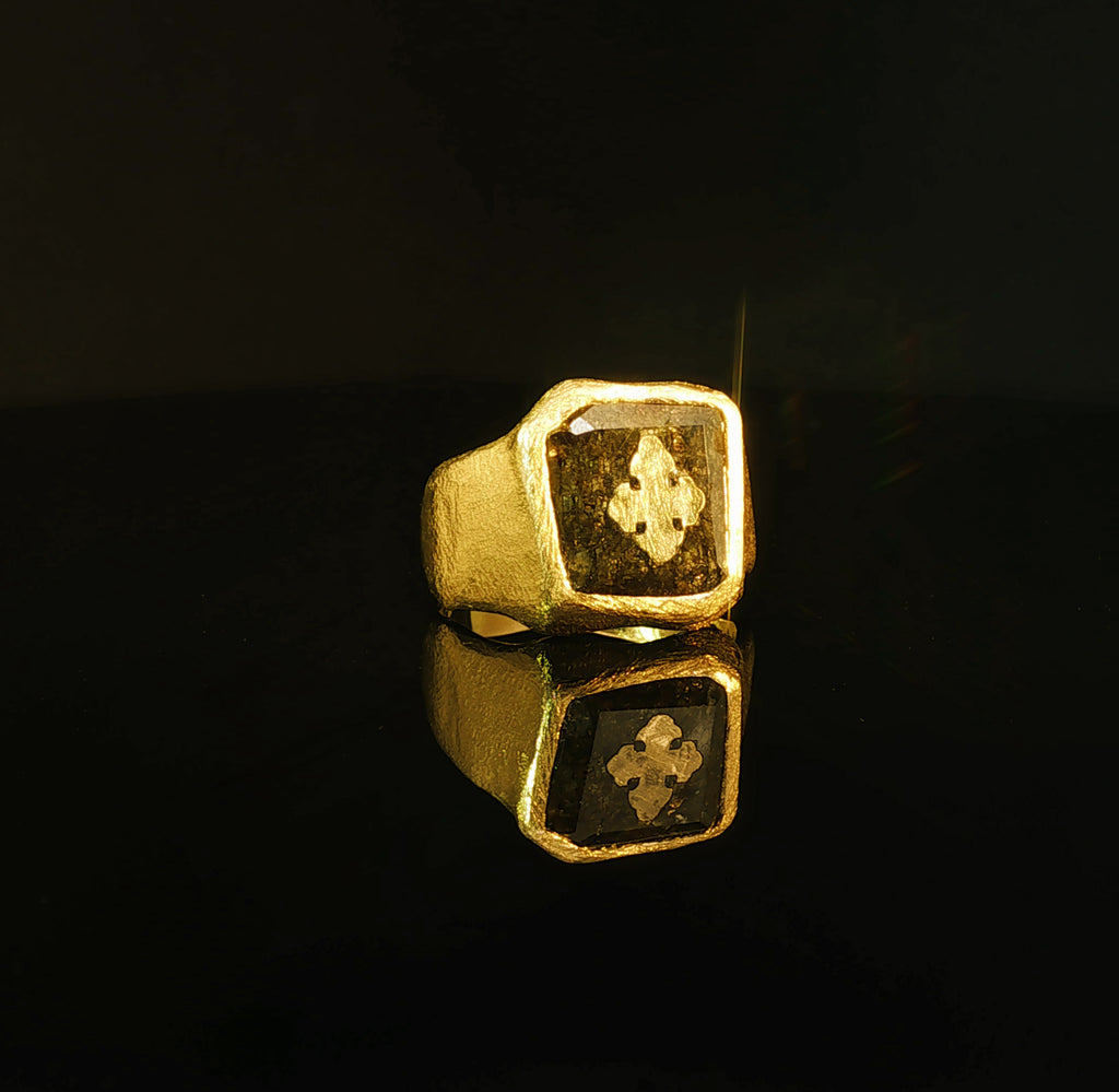 Inel Din Aur Galben 18k cu Diamant Brown 6.00 CT