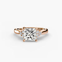Solitaire with Cluster Shoulders 2