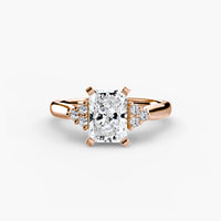 Solitaire with Cluster Shoulders 2