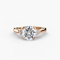 Solitaire with Cluster Shoulders 2
