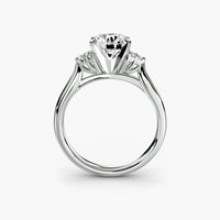 Solitaire with Cluster Shoulders 2