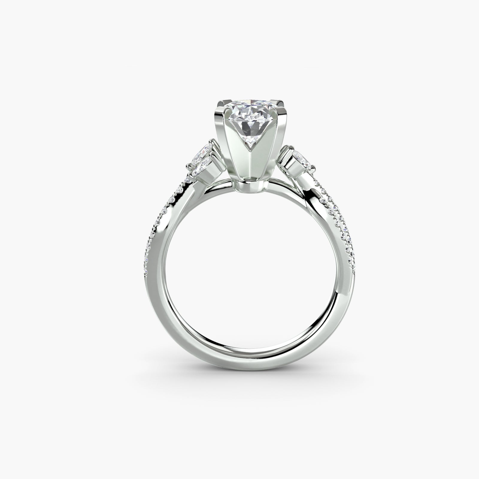 The Twist Pavé Ring