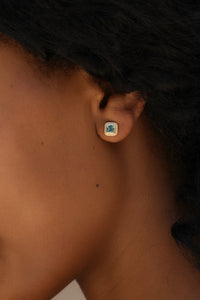 Aquamarine 18K Yellow Gold Earrings
