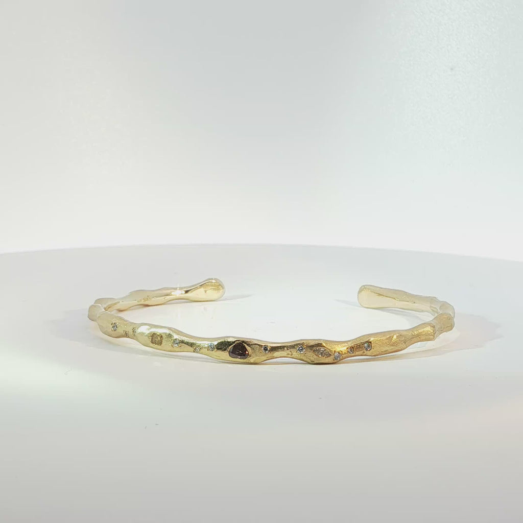 Brățară din Aur Galben 14K cu Diamante Naturale